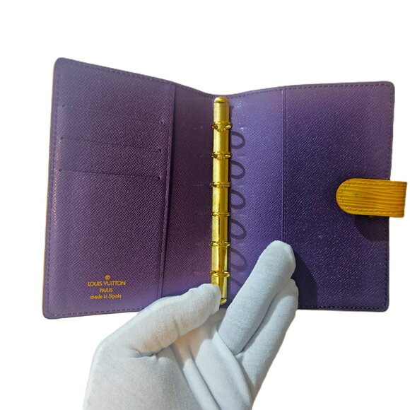 Louis Vuitton PM Tassil Yellow Epi Leather Agenda Book - Picture 6 of 6